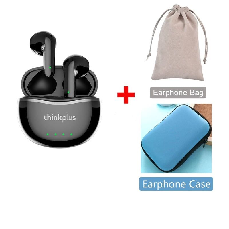 X16 Wireless Earbuds With Dual HD Microphone X16 Black Case Bag | Hifi Media Store