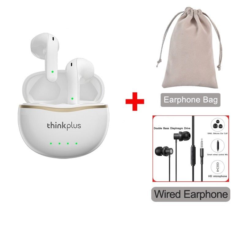 X16 Wireless Earbuds With Dual HD Microphone X16 White a Bag TW13 | Hifi Media Store