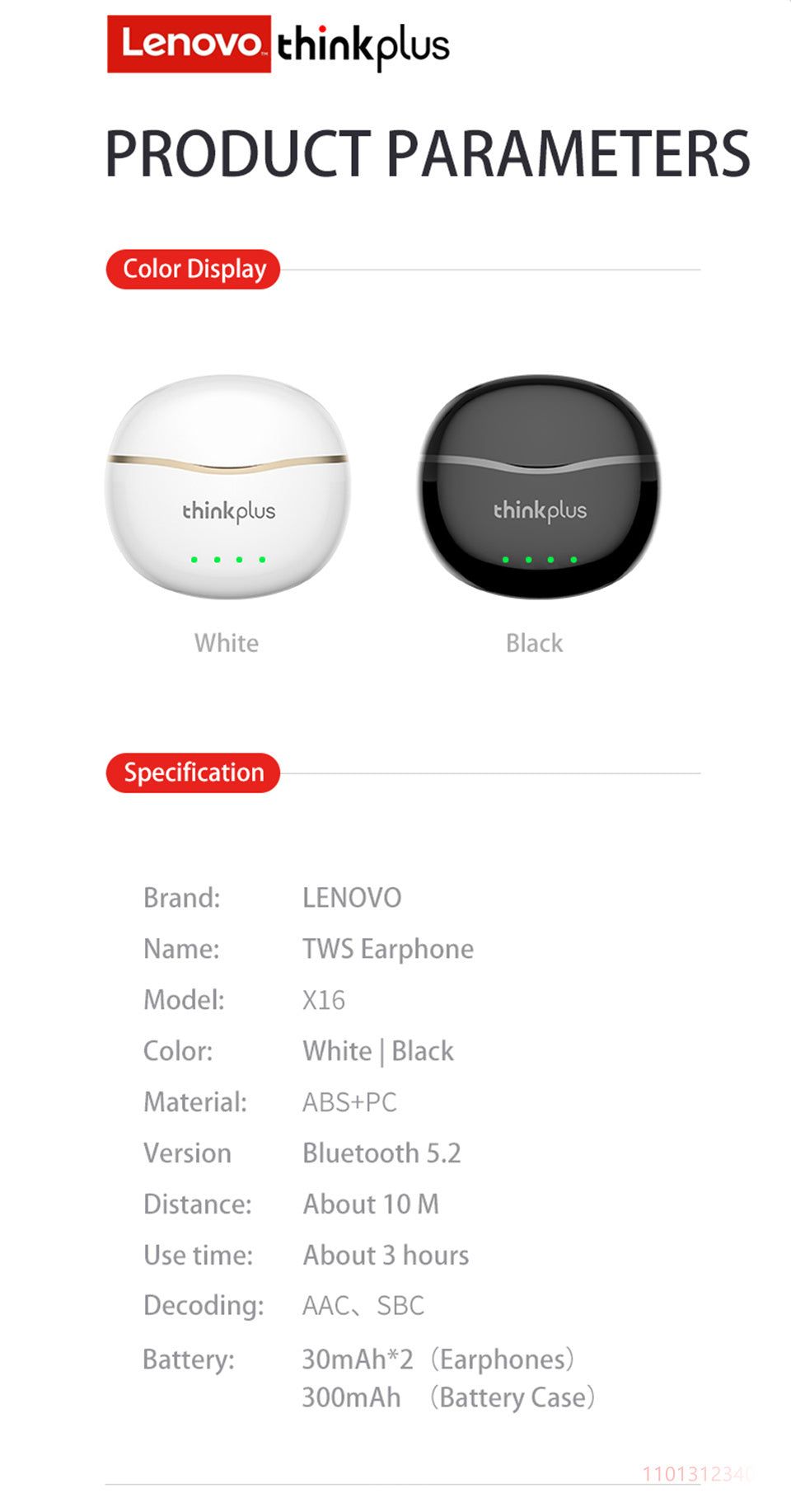 X16 Wireless Earbuds With Dual HD Microphone | Hifi Media Store