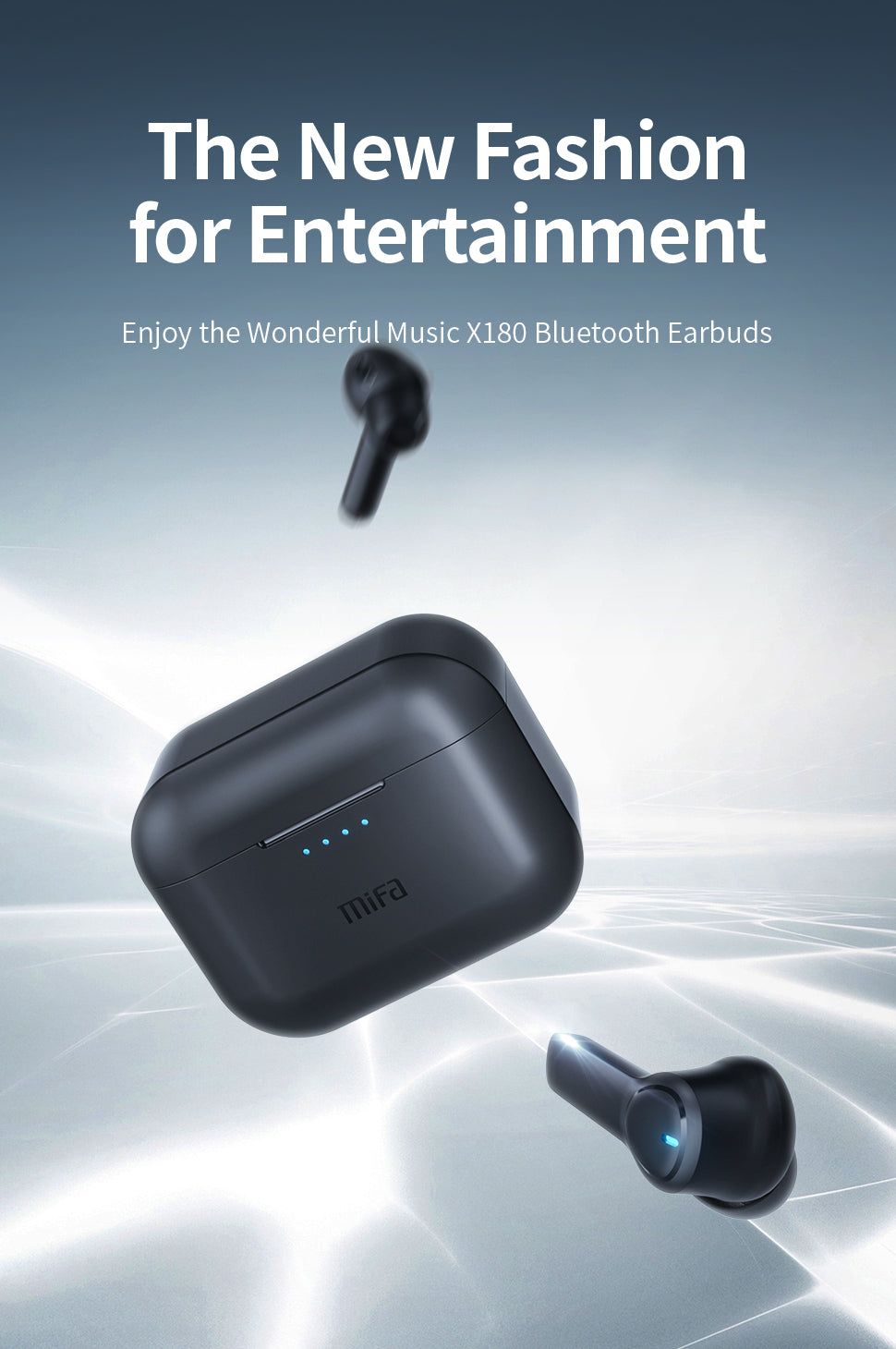 X180 Bluetooth Earbuds with 4-Mics ENC Call Noise Cancelling | Hifi Media Store