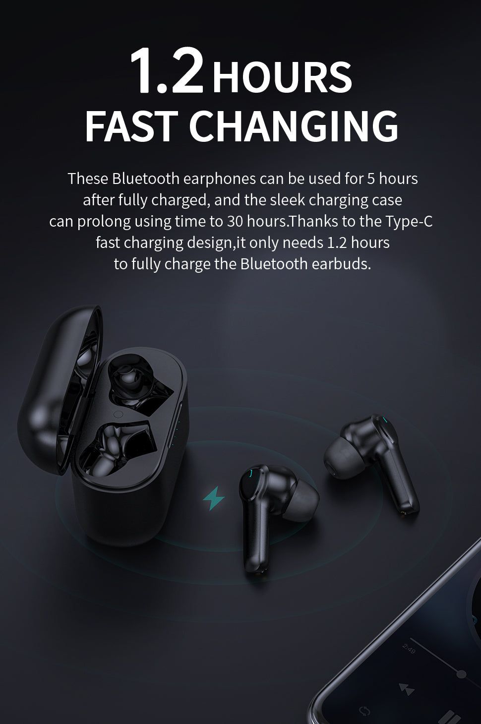 X180 Bluetooth Earbuds with 4-Mics ENC Call Noise Cancelling | Hifi Media Store