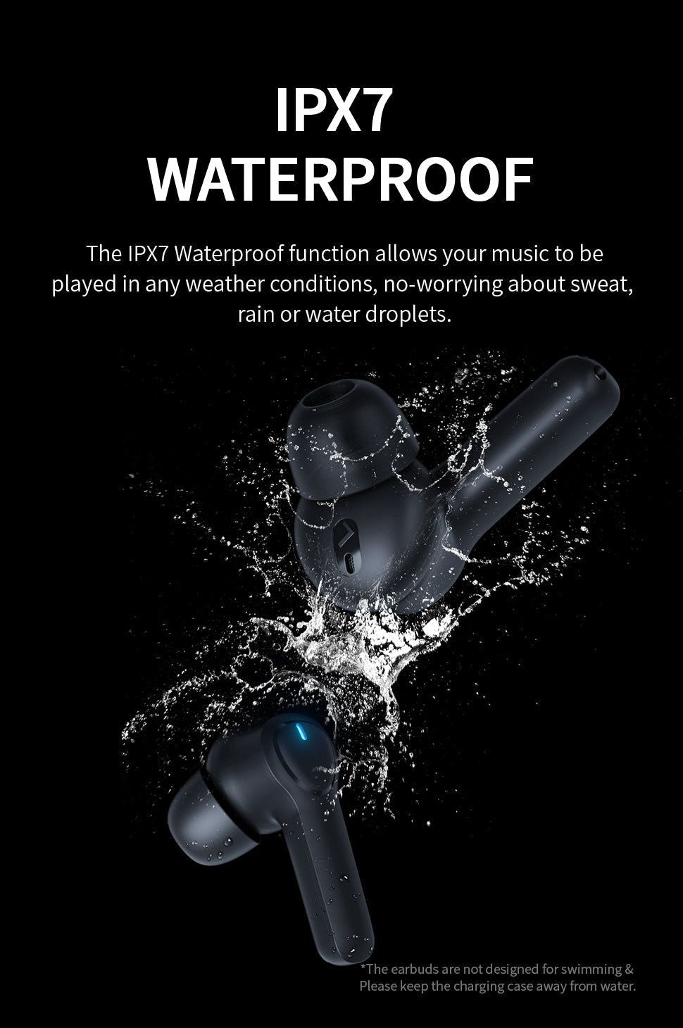 X180 Bluetooth Earbuds with 4-Mics ENC Call Noise Cancelling | Hifi Media Store