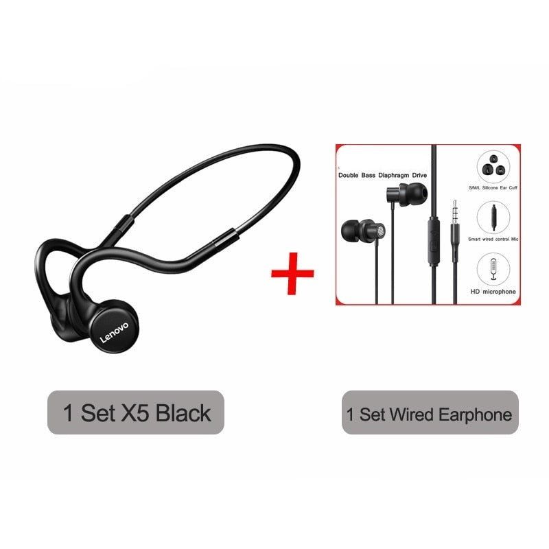 X5 Wireless Bone Conduction Earphones X5 Black and TW13 | Hifi Media Store