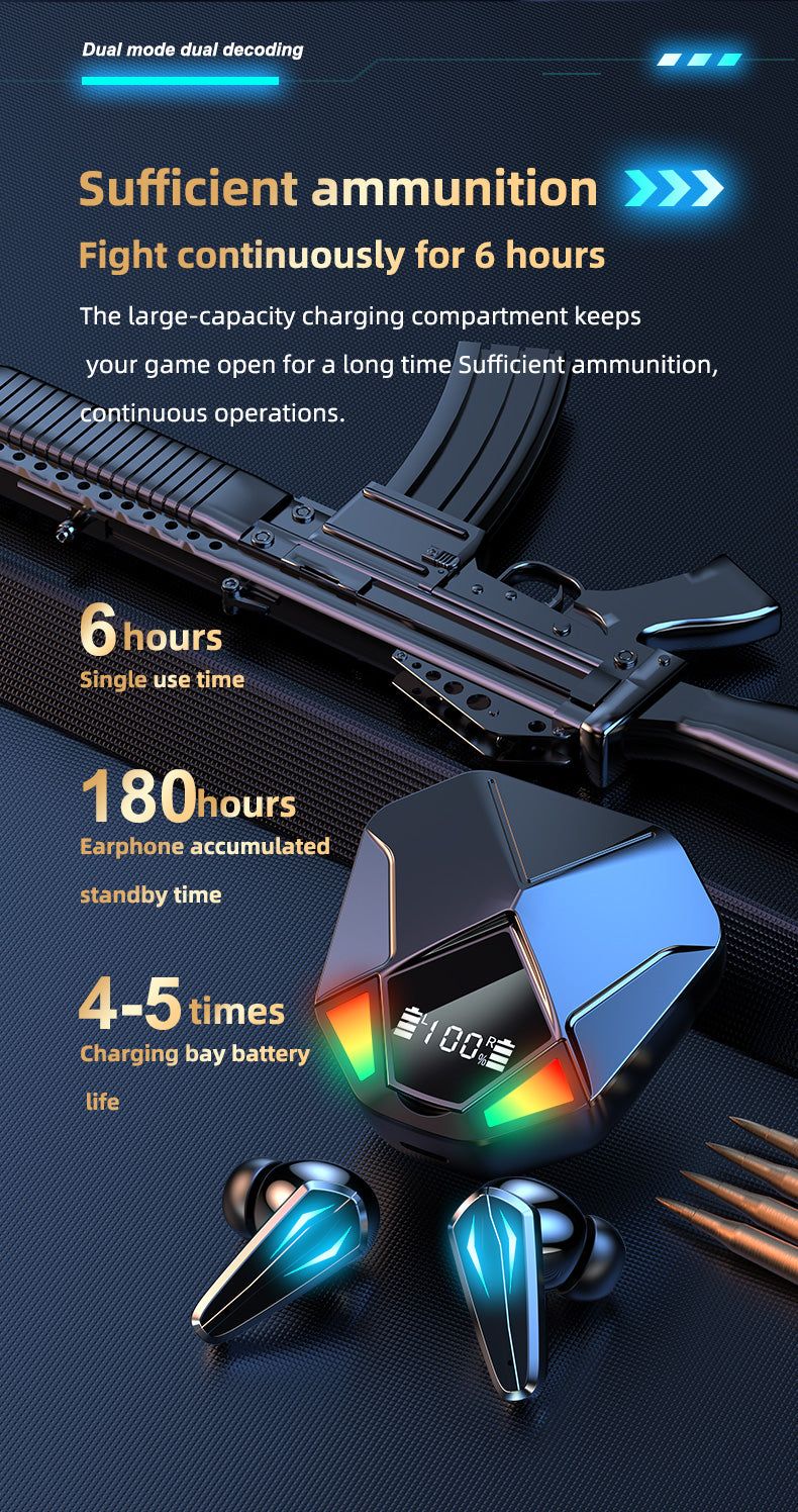 X6 Bluetooth Gaming Earbuds With CVC8.0 Noise Reduction | Hifi Media Store
