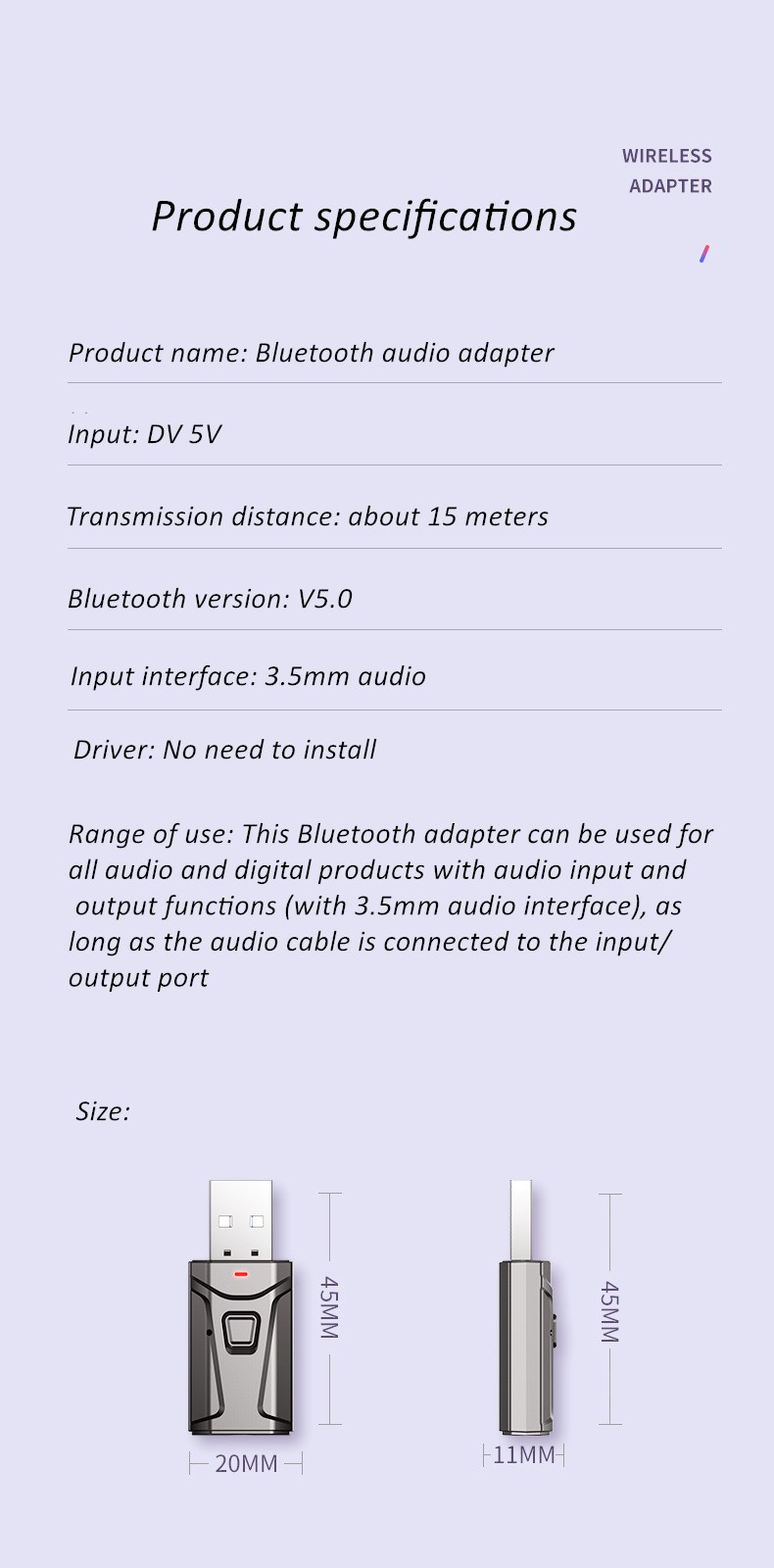Y30 Wireless Earbuds With Bluetooth Adaptor | Hifi Media Store