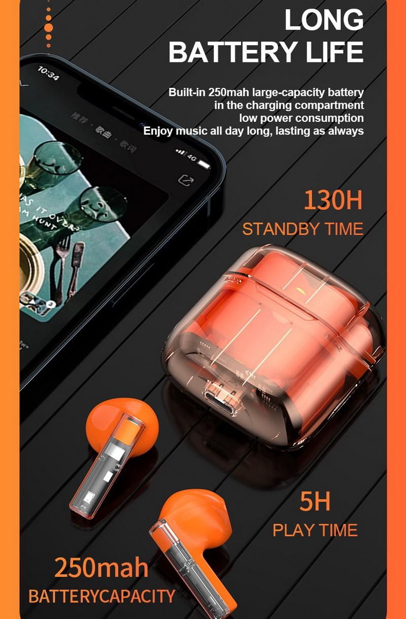 YX-06 Wireless Transparent Earbuds | Hifi Media Store