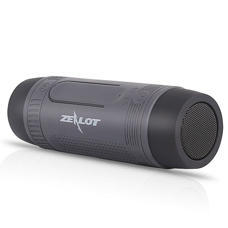 Zealot S1 Bluetooth Portable Speaker for Bicycle with Flashlight Global Grey | Hifi Media Store