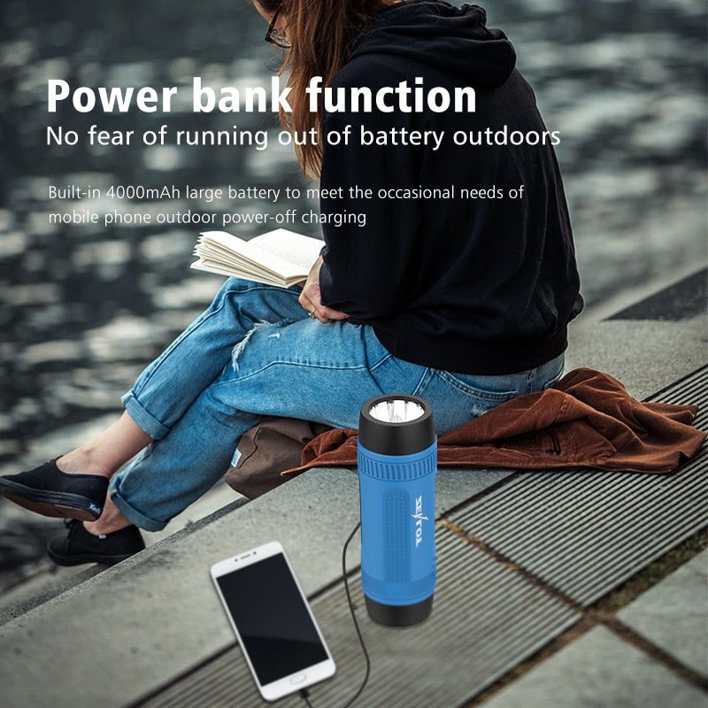Zealot S1 Bluetooth Portable Speaker for Bicycle with Flashlight | Hifi Media Store