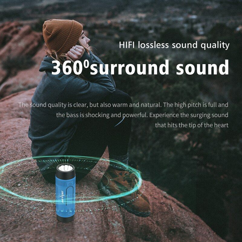 Zealot S1 Bluetooth Portable Speaker for Bicycle with Flashlight | Hifi Media Store
