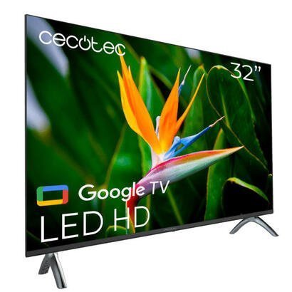 TV LED HD Cecotec serie 32'' ALH40032S, Google TV, Dolby Audio, Google Voice Assistant e Chromecast
