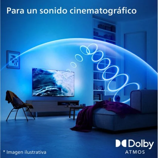 TV Philips 50" 50PUS8079 Ambilight, LED UltraHD, Dolby Atmos, Titan OS Televisores | PHILIPS