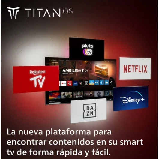 TV Philips 50" 50PUS8079 Ambilight, LED UltraHD, Dolby Atmos, Titan OS Televisores | PHILIPS