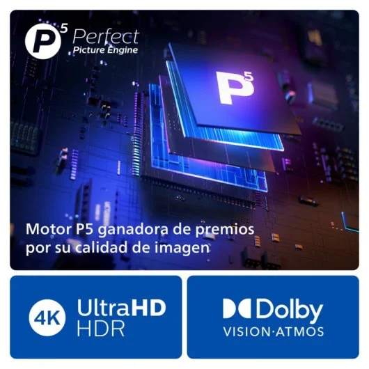 TV Philips The One 50" 50PUS8919 LED UltraHD 4K, Ambilight TV, 120Hz, Dolby Vision y Atmos Televisores | PHILIPS