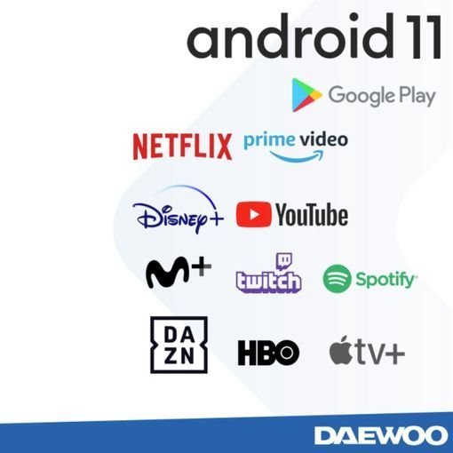 Tv Daewoo QLED 65´´ 65DM72UAQP Smart TV, 4K Ultra HD, Android 11 Televisores | DAEWOO