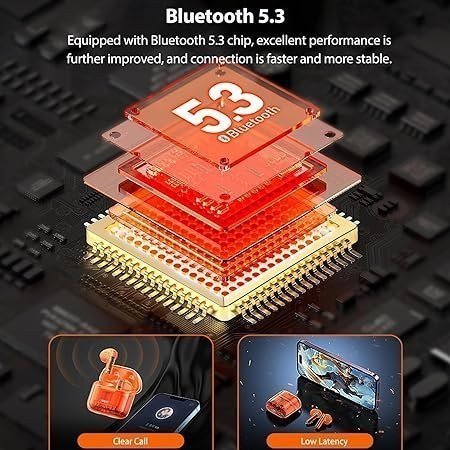 Celly SHEER Summer - Orange Bluetooth Headphones