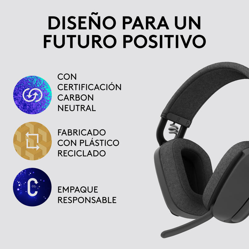 Logitech Zone Vibe 100 - Auriculares Inalámbricos Grafito Todos los auriculares | Logitech