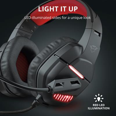 Trust GXT 488 Nixxo - Auriculares Gaming LED Negros Todos los auriculares | TRUST