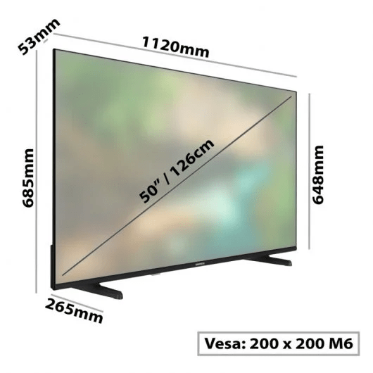TV DLED 50'' DAEWOO 50DM62UA Smart TV, 4K Ultra HD, Android 11