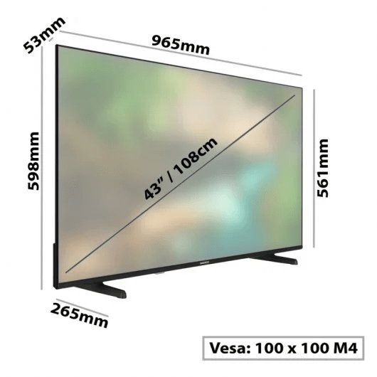 Tv DLED 43´´ DAEWOO 43DM62UA Smart TV, 4K Ultra HD, Android 11