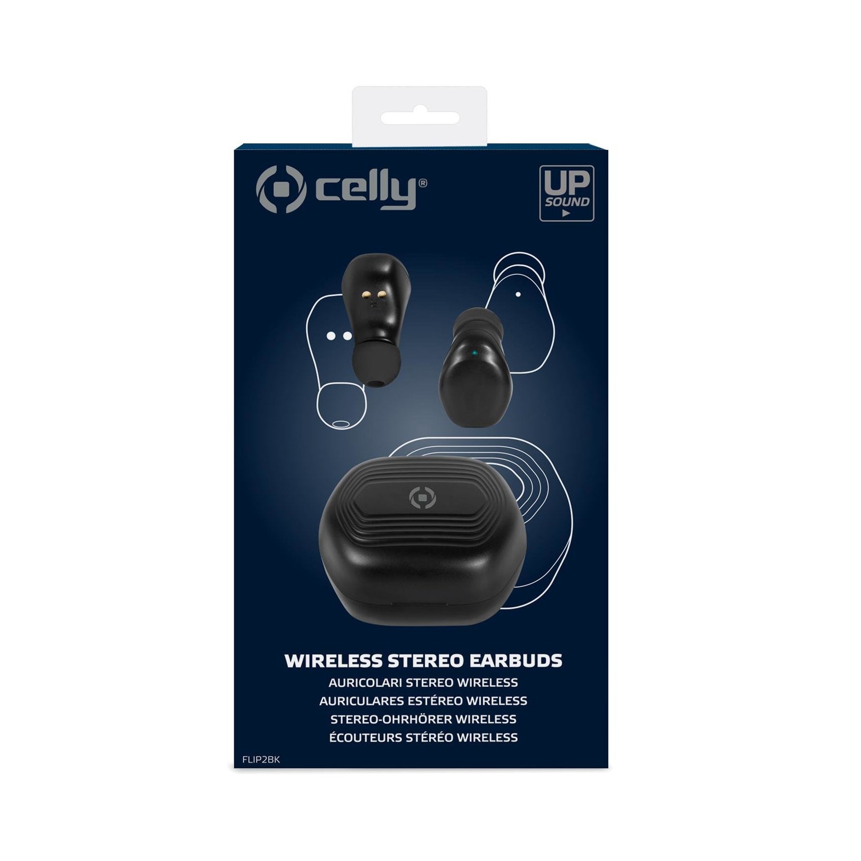 Celly FLIP2 BK - Auriculares Intraurales Bluetooth Negros Todos los auriculares | CELLY