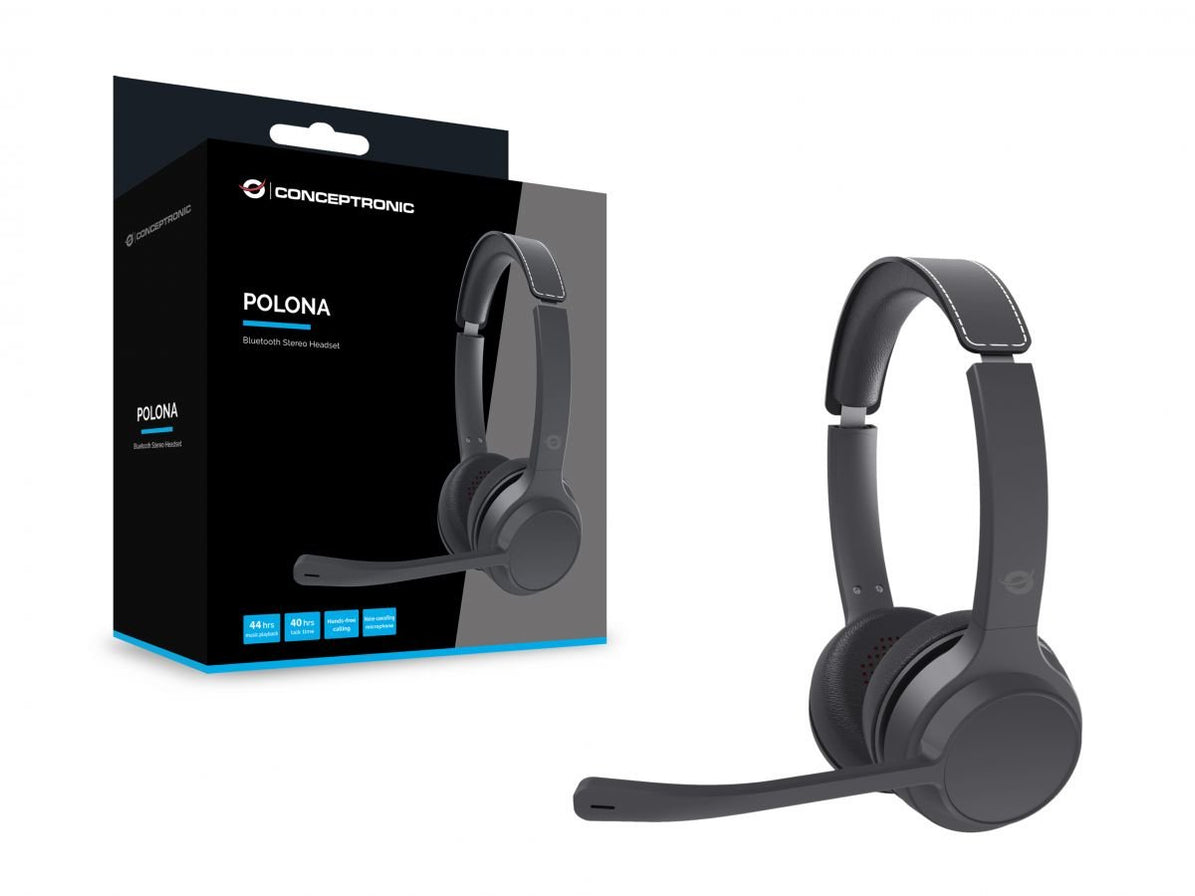 Conceptronic POLONA04B - Auriculares Inalámbricos con Micrófono Todos los auriculares | CONCEPTRONIC
