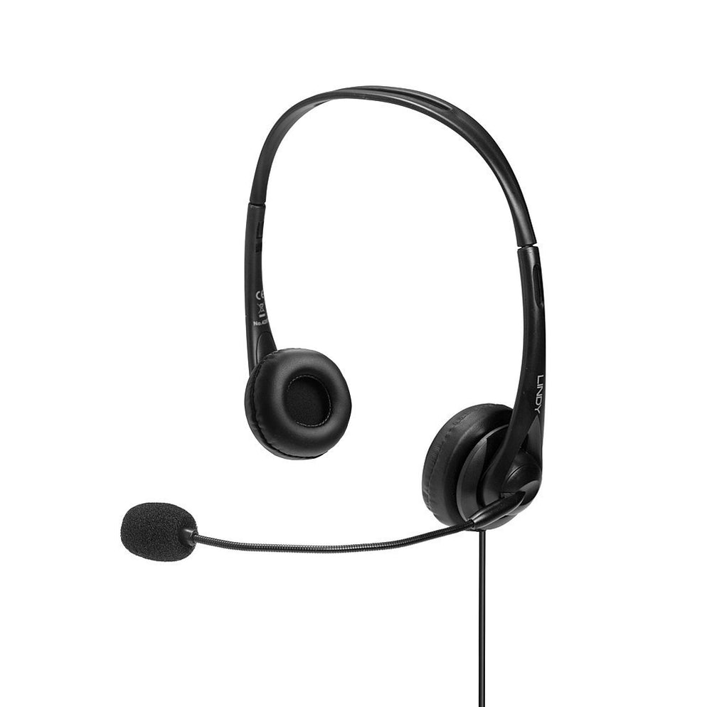 Lindy 42870 - Auriculares USB con Micrófono Negros Todos los auriculares | LINDY