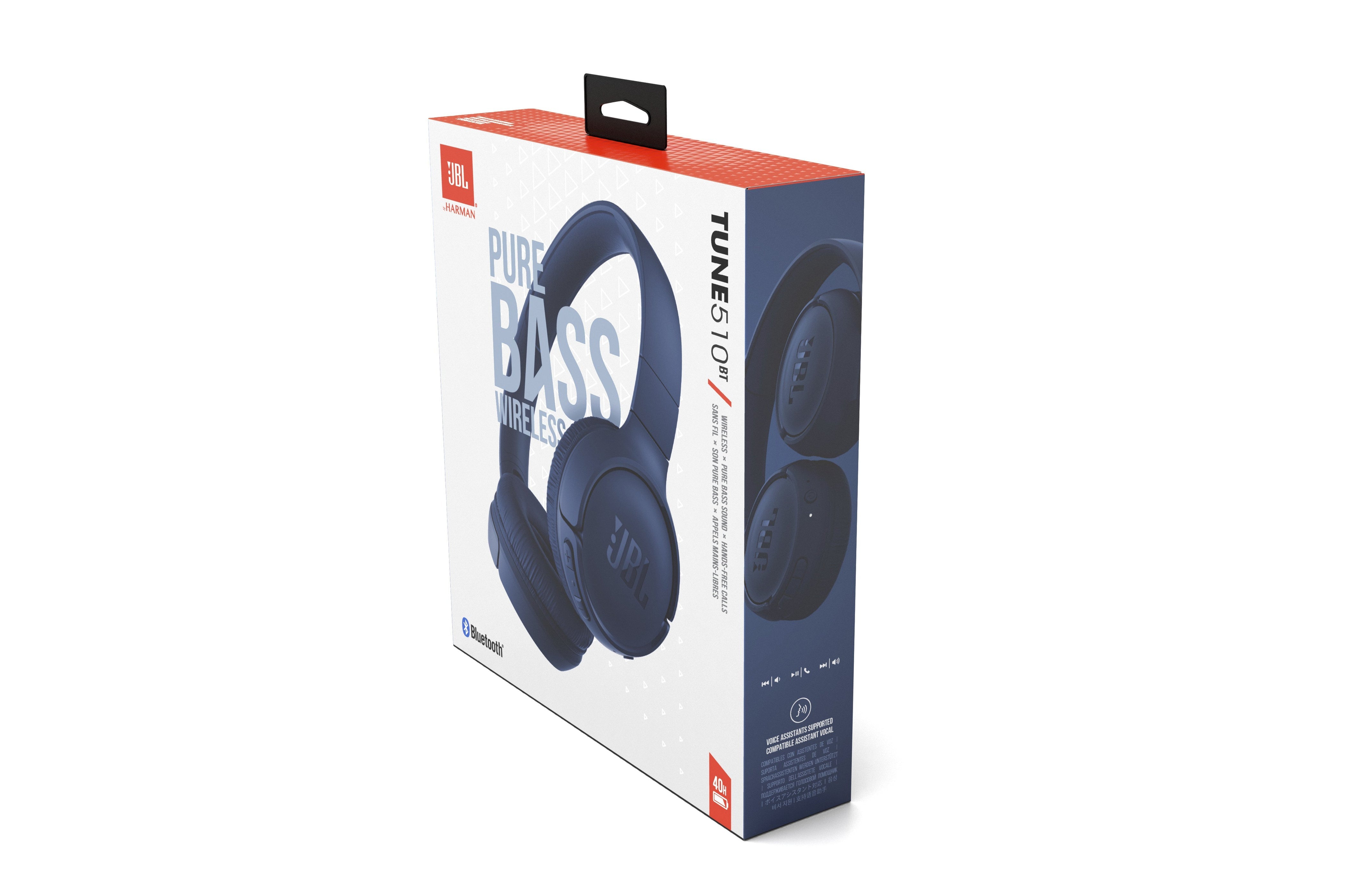 JBL Tune 510BT - Auriculares Inalámbricos Azul Todos los auriculares | JBL