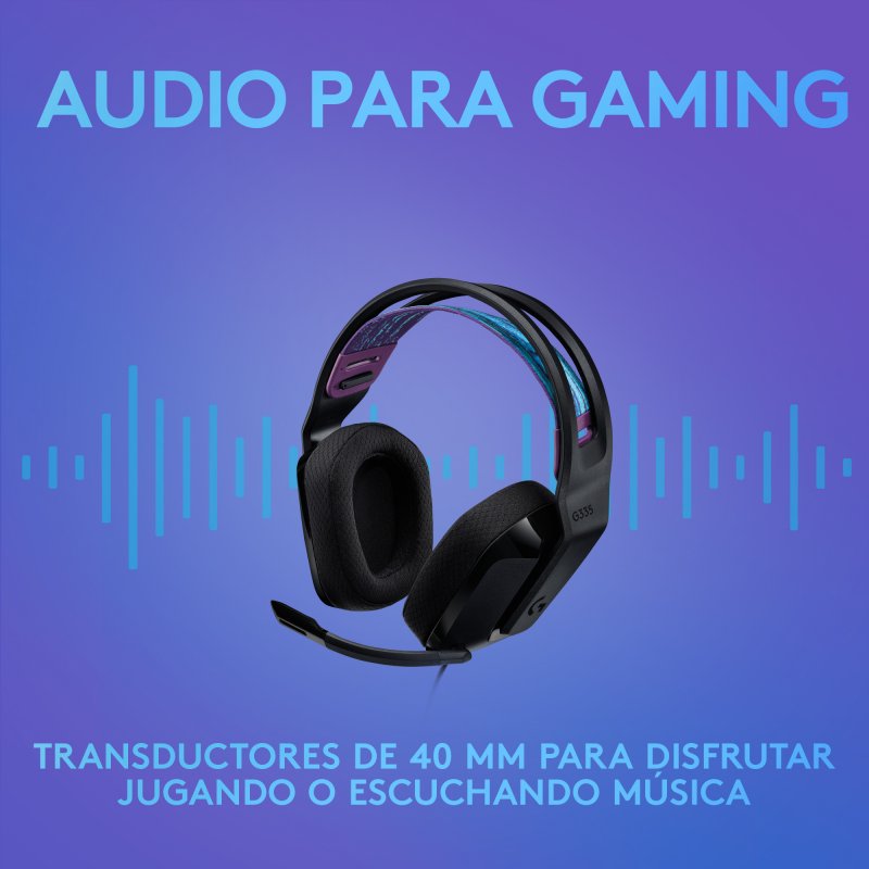 Logitech G335 - Auriculares Gaming Negro