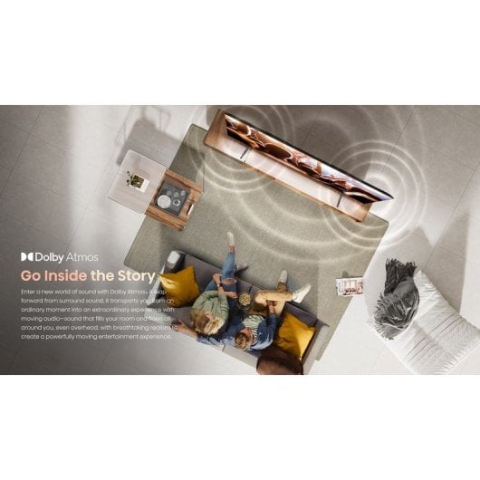 TV Hisense 55E7NQ 55" QLED, UltraHD 4K, HDR10, Smart TV