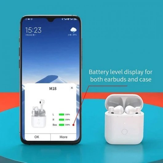 Xiaomi Youpin QCY-M18 TWS - Auriculares Bluetooth Blancos