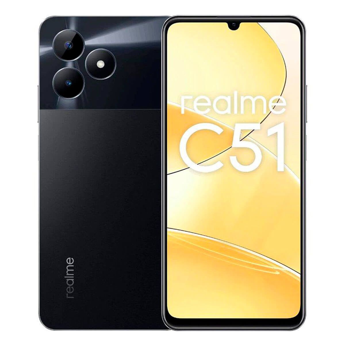 Realme C51 4GB/128GB Negro (Carbon Black) Dual SIM RMX3830 Smartphone | Realme