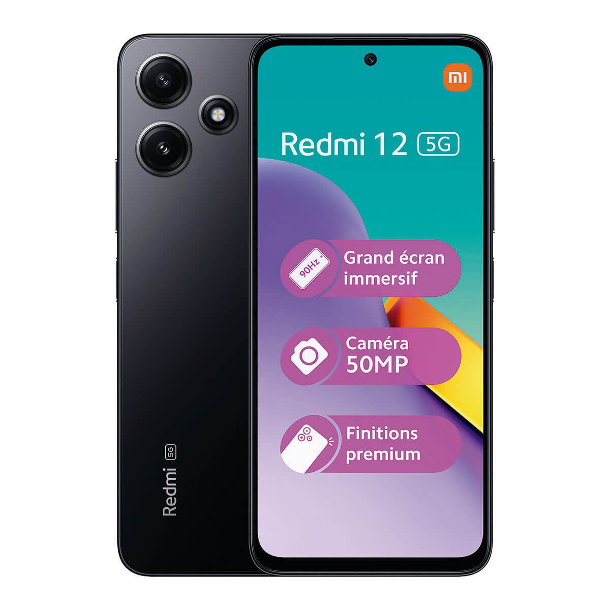 Xiaomi Redmi 12 5G 4GB/128GB Negro (Jade Black) Dual SIM 23076RN8DY Smartphone | Xiaomi
