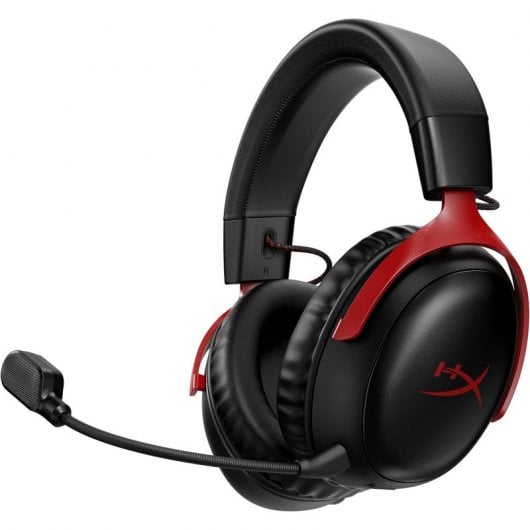 HyperX Cloud III Wireless - Auriculares Gaming Inalámbricos Rojos