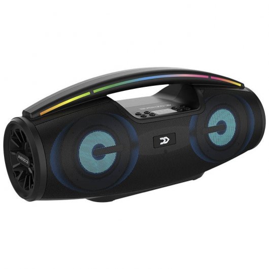 Avenzo AV-SP3502B Boombox - Altavoz Bluetooth RGB 20W Negro Altavoces | AVENZO