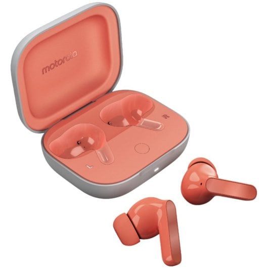 Motorola Moto Buds Peach Pink - Auriculares Inalámbricos con Estuche de Carga Rosa Todos los auriculares | MOTOROLA