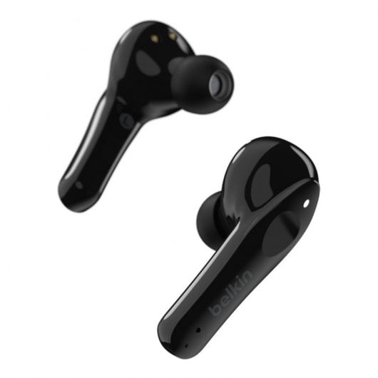 Belkin SoundForm Move Plus - Auriculares Bluetooth Negros con Estuche de Carga Inalámbrica