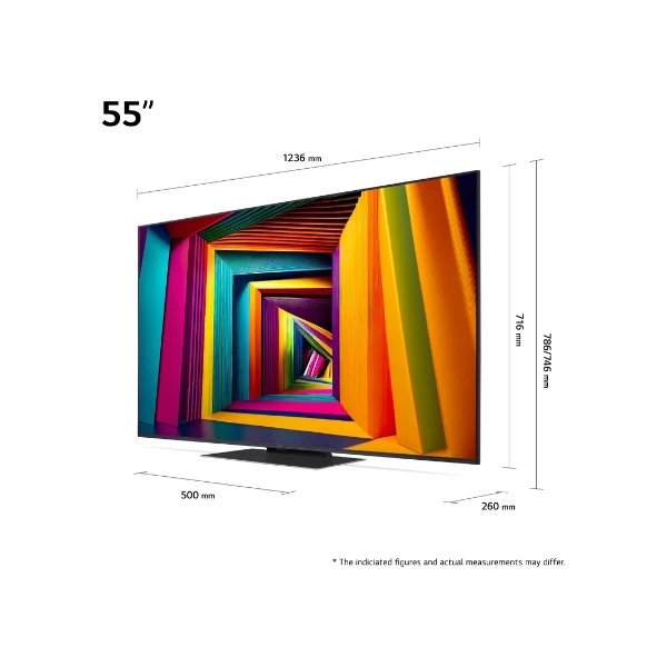 Tv LG 55" 55UT91006LA Led Ultra HD 4K, Smart TV, HDR10 Pro webOS 24 Televisores | LG