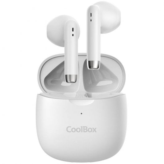 CoolBox TWS-01 - Auriculares Bluetooth TWS Blancos