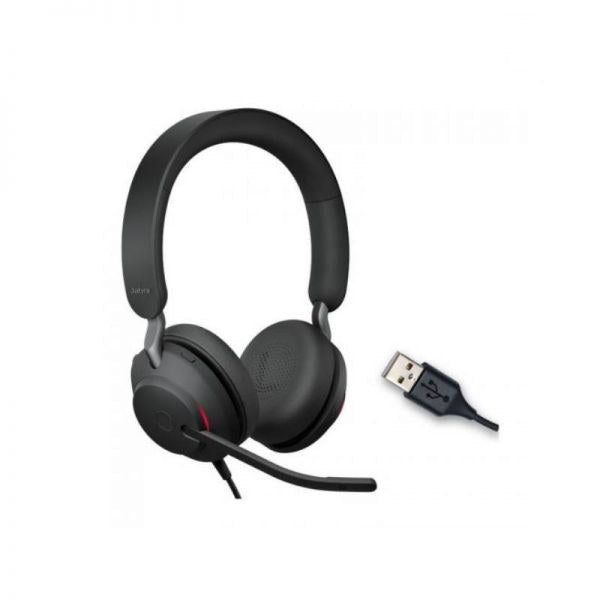 Jabra Evolve2 40 SE USB-A MS Stereo - Auriculares Stereo USB-A Optimizados para Teams Todos los auriculares | JABRA