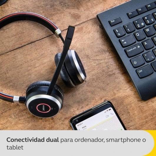 Jabra Evolve 65 SE UC - Auricular Monoaural USB/Bluetooth Negro