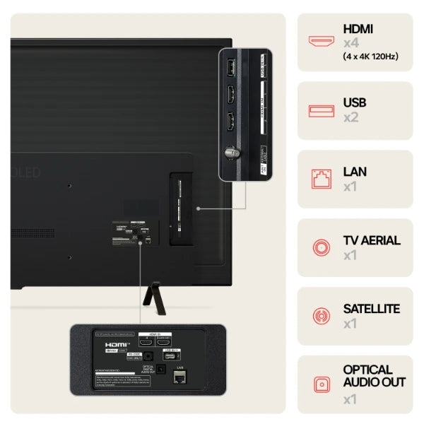 Tv LG OLED 65" OLED65B46LA Smart TV, 4K Ultra HD, webOS 24 Televisores | LG