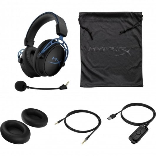 HyperX Cloud Alpha S - Auriculares Gaming con Cable Negro/Azul