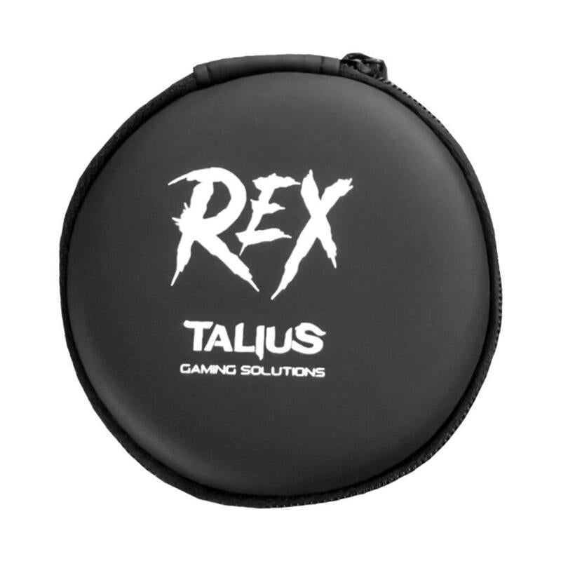Talius Rex - In-Ear Gaming Headphones with Red/Black Cable