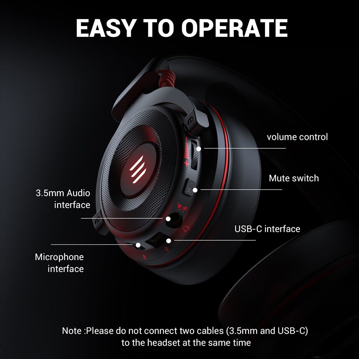 E900/E900 Pro Auriculares Gamer 7.1 Surround para PC con USB/3,5 mm y Micrófono 0 | Hifi Media Store