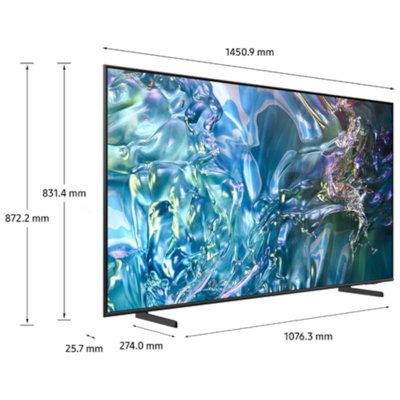 Tv Samsung 65" TQ65Q64DAUXXC QLED Smart TV, 4K Ultra HD, Tizen Televisores | Samsung