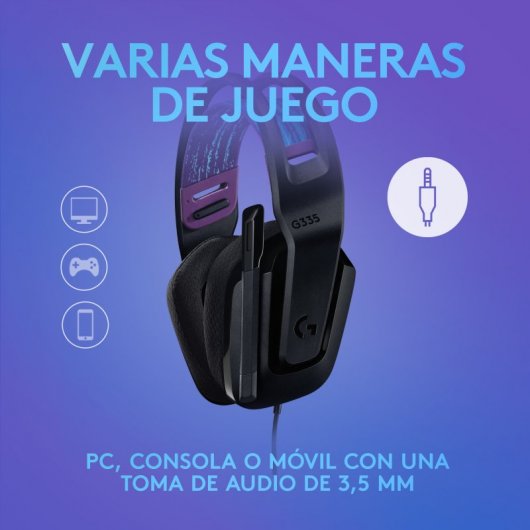 Logitech G335 - Auriculares Gaming Negro Todos los auriculares | Logitech