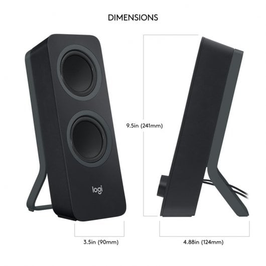 Logitech Z207 - Altavoces 2.0 Bluetooth 10W Negros Altavoces | Logitech