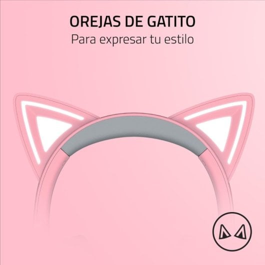 Kraken Kitty V2 - Auriculares RGB Gaming Rosas