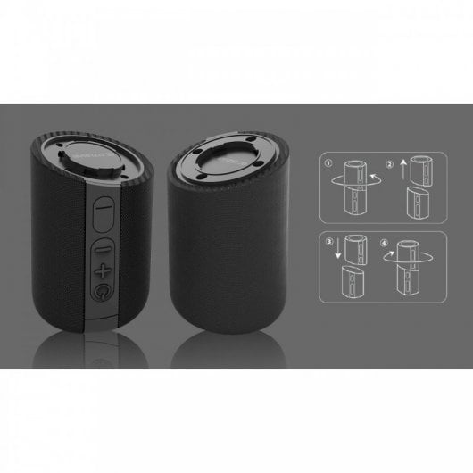 Avenzo AV-SP3003B - Altavoz Bluetooth 2 en 1 10W con Radio Negro Altavoces | AVENZO