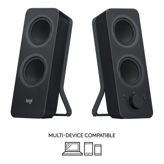 Logitech Z207 - Altavoces 2.0 Bluetooth 10W Negros Altavoces | Logitech